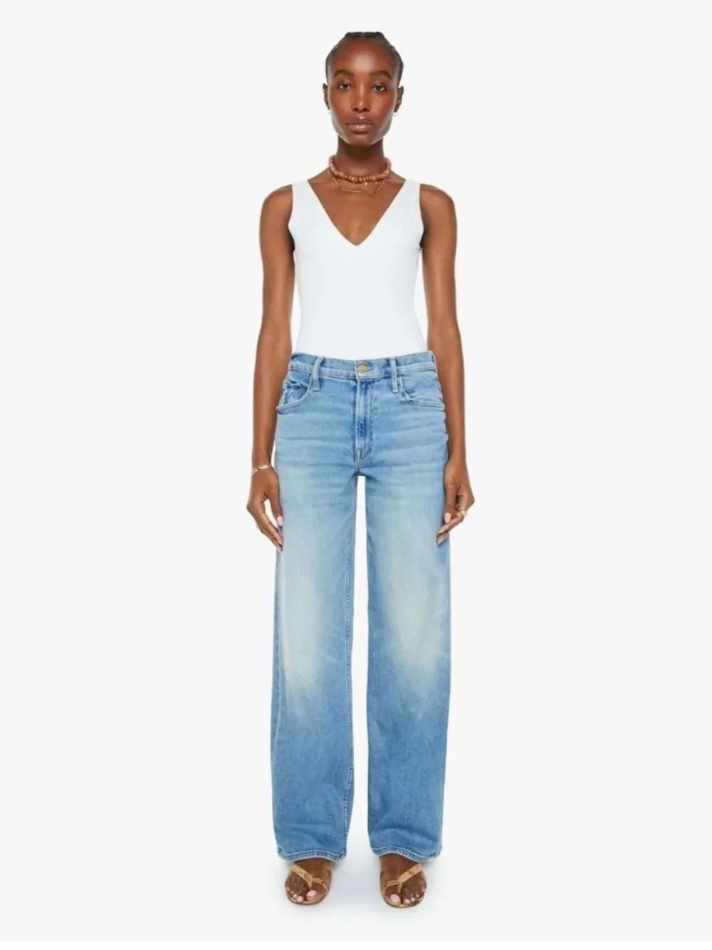 Mother The Spinner Zip Sneak in Glow Up Jean 26
